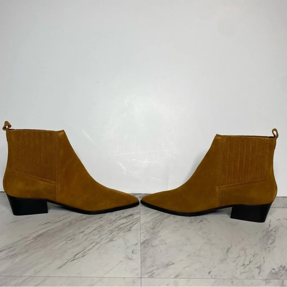 Marc Fisher Yarita Brown Suede Bootie 11M